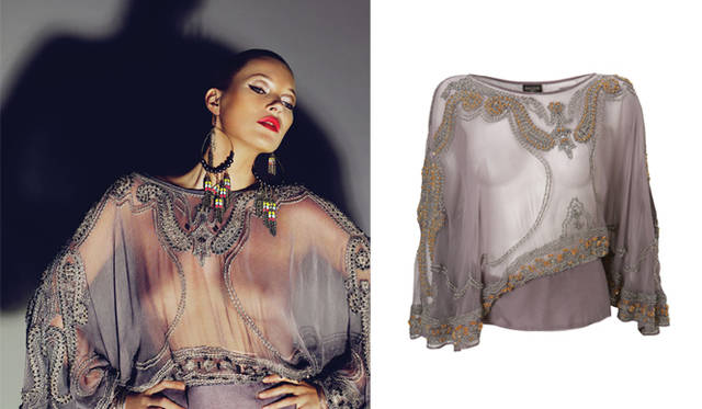 「KATE MOSS TOPSHOP（ケイト・モス トップショップ）HIGH SUMMER 2009」 モロッカン ブラウス 4万4100円