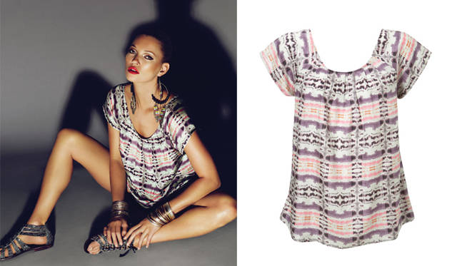 「KATE MOSS TOPSHOP（ケイト・モス トップショップ）HIGH SUMMER 2009」 TYE DIE TOP 1万3650円