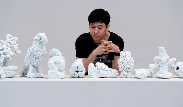 メゾンエルメス8階フォーラム 名和晃平「L_B_S」展 © OMOTE Nobutada  Courtesy of the Hermès Foundation