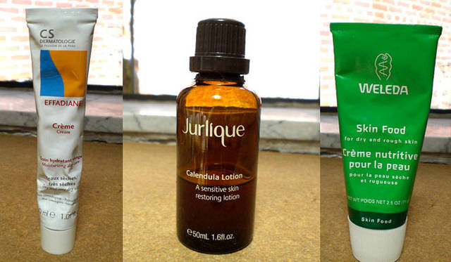 ジュディス・ベダード “favorite products”　CS DERMATOLOGIE – EFFADIANE Crème、Jurlique – Calendula Lotion、WELEDA – Skin Food
