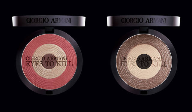 Giorgio Armani Cosmetics "Eyes to Kill Palette" #02 Rouge Iron (Limited Edition), #01 Steel Black (Limited Edition)