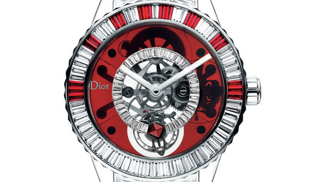 Dior Christal Tourbillon Rubies and Diamonds｜ディオール クリスタル トゥールビヨン 42MM ルビー＆ダイヤモンド／手巻き、WGケース＆ブレスレット×ダイヤモンド×ルビー×サファイアクリスタル×ミネラルガラス、世界限定1本、1億815万円