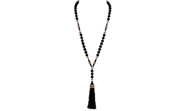 ヴァン クリーフ＆アーペル｜Van Cleef&Arpels|ハイジュエリーコレクション「Les Audacieuses（レ オダシューズ）」　エヴァ ロングネックレス[オニキス×コーラル×ダイヤモンド]2551万5000円（税込予価）