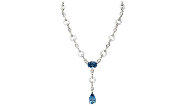 ヴァン クリーフ＆アーペル｜Van Cleef&Arpels|ハイジュエリーコレクション「Les Audacieuses（レ オダシューズ）」　アナスターシャ ネックレス[アクアマリン×ホワイトコーラル×ダイヤモンド]3685万5000円（税込予価）