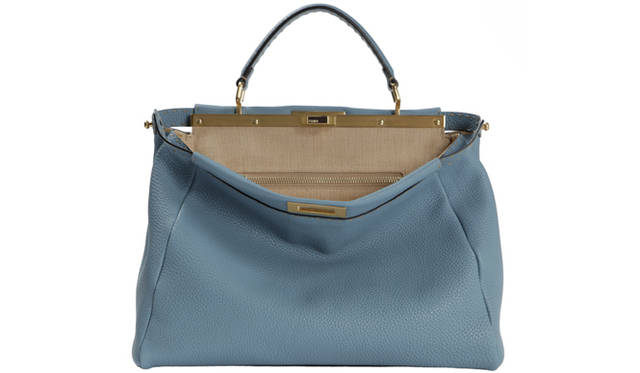 FENDI｜フェンディ｜PEEK A BOO　ダークシアン　（大）33万3900円、（小）27万3000円