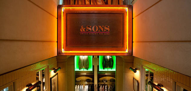 　ユナイテッドアローズ 原宿本店 メンズ館 地下1階 “UNITED ARROWS＆SONS”