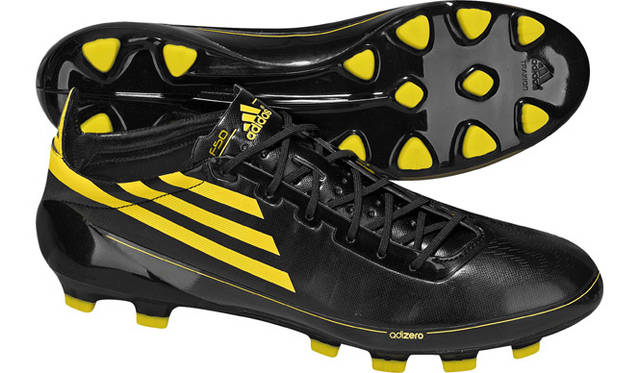 <b>adidas｜アディダス</b>　「F50 adizero TRX HG」ブラック×サン×サン（ダビド・ビジャ選手着用）1万7325円
