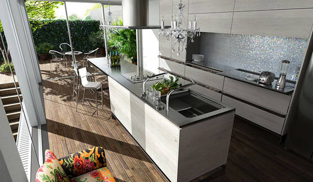 <b>TOYO KITCHEN｜トーヨーキッチン</b>　キッチン 「INOプロヴァンス」　扉カラー：Bleach （ブリーチ）