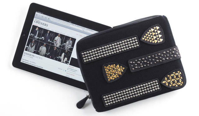 <b>iPadケース｜newneu.｜ニューニュー</b>　アートピースはベルクロで着脱が可能。好きなパーツを選んでカスタマイズすることができる。iPadケース本体1万500円、アートピース合計価格1万9320円、トータル価格2万9820円（newneu.／ステディ スタディ）