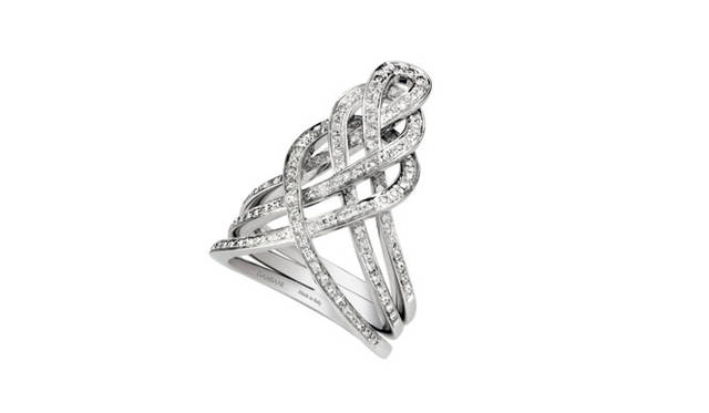 <b>ダミアーニ｜DAMIANI</b> 「ヴィットリアーナ」リング、WG×ダイヤモンド、115万5000円