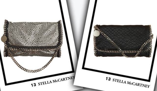 <strong>STELLA McCARTNEY｜ステラ マッカートニー</strong>　左／バッグ 参考商品、右／バッグ [W30×H20×D5cm]　8万6100円（ともにステラ マッカートニー／ユニット＆ゲスト）