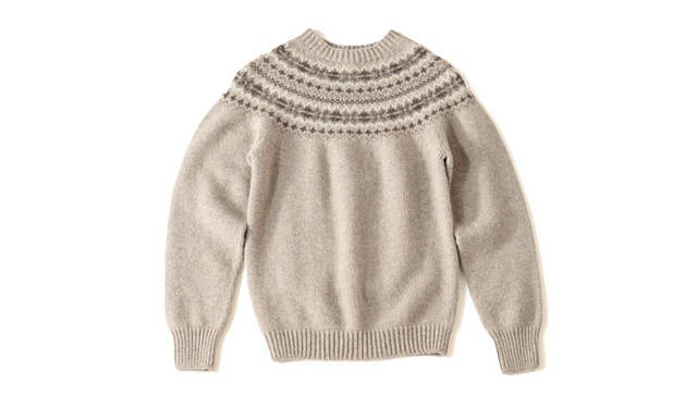 <strong> MARGARET HOWELL｜マーガレット・ハウエル</strong>　2010秋冬メンズコレクション<br>フェアアイルニット3万4650円（マーガレット・ハウエル）