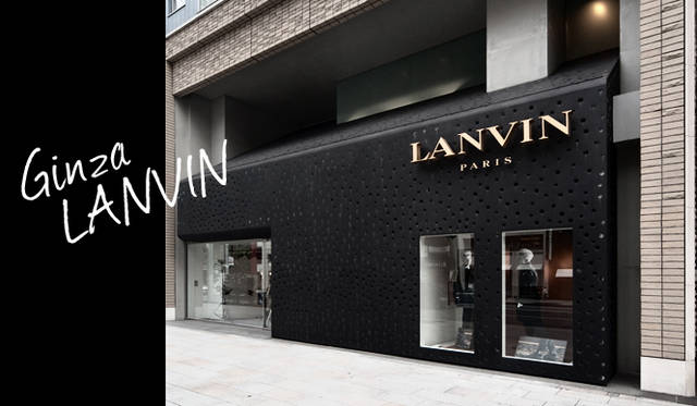 <strong>LANVIN｜ランバン</strong>　銀座でもっとも華やかな中央通りに面してたつ、ランバン ブティック銀座店。