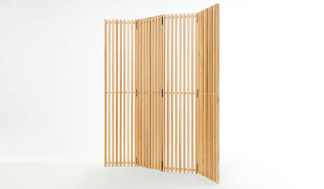 <strong>more trees｜ 展示会「SQUARE by KANUMA」を開催</strong>　「STRIPE Screen」　Ｗ340×H1550/1750mm(2種類）