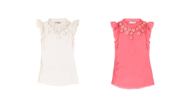 <strong>VALENTINO｜ヴァレンティノ　ガーデンパーティー</strong>　　Tシャツ　各4万9350円　ヴァレンティノ インフォメーションデスク　Tel. 03-3263-6501　　