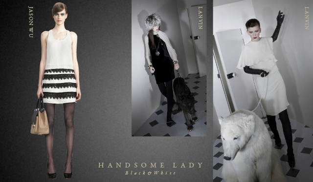 <strong>Chapter.05 | The Handsome Lady</strong><br />Alongside casual relaxed styles, pay attention to knee-length skirts, voluminous trousers, and mannish cropped pants or sets that create a handsome, ladylike look.<br />From left: JASON WU, LANVIN