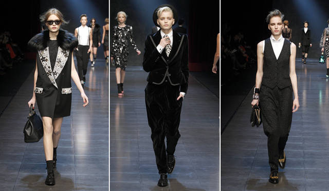 <strong>DOLCE&GABBANA｜ドルチェ＆ガッバーナ</strong>　2011年秋冬コレクションより