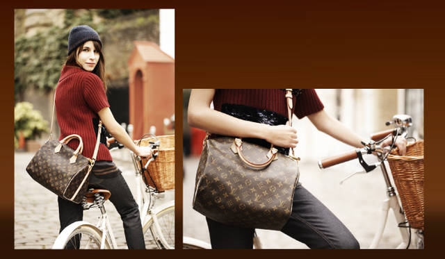 <strong>LOUIS VUITTON｜ルイ・ヴィトン</strong>　　「SPEEDY BANDOULIERE（スピーディ・バンドリエール）」　©LOUIS VUITTON/BOO GEORGE　　STYLIST&MODEL CAROLINE SIEBER
