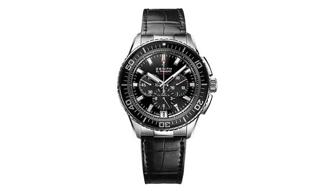 <strong>ZENITH｜Zenith</strong>In addition to the model shown, various other versions are available, including cases made of the special alloy Alcron and high-jewelry specifications with gold and diamonds. "El Primero Stratos-Flyback Chronograph" ¥640,000.