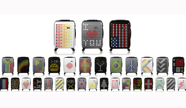 <strong>DOTDROPS</strong> - The innovative suitcase you can customize to your liking.