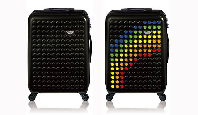 <strong>DOTDROPS</strong> - The innovative suitcase you can customize to your liking.