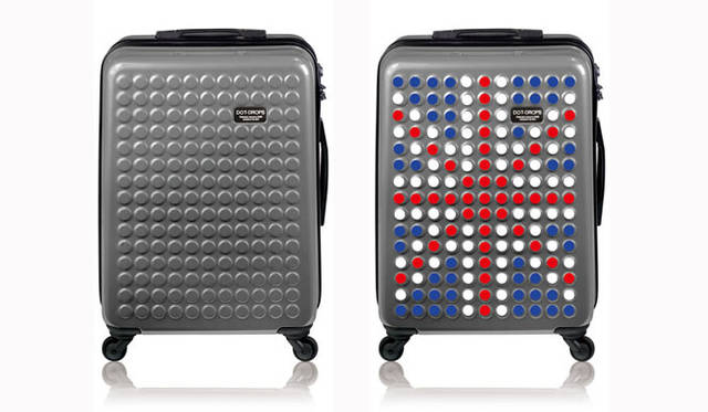 <strong>DOTDROPS</strong> - The innovative suitcase you can customize to your liking.