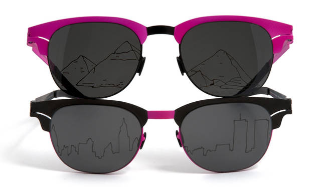 <strong>MYKITA｜マイキータ</strong>　MYKITA & Agathe Snow　アガテ・スノーの作品をレンズに使用したCYRUS（サイラス） AGATH 5万2500円（参考価格）