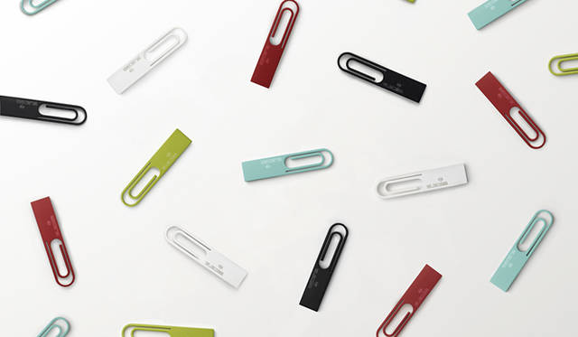 <strong>nendo×ELECOM</strong>　ペーパークリップ形の「DATA clip（データクリップ）」