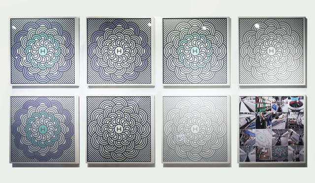 <strong>TAKAHASHI HIROKO</strong>　文様 DOTS & STRIPES｜7点の連作と制作風景写真