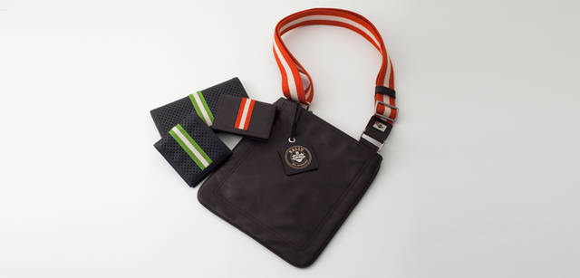 <strong>BALLY｜バリー</strong>　創業160周年を記念して日本限定で発売される「トレインスポッティング」の限定ライン。バッグ[W25×H27cm] 4万9350円、ロングウォレット 4万950円、カードケース 2万1000円、ウォレット 3万450円（すべてバリー／バリー・ジャパン）
