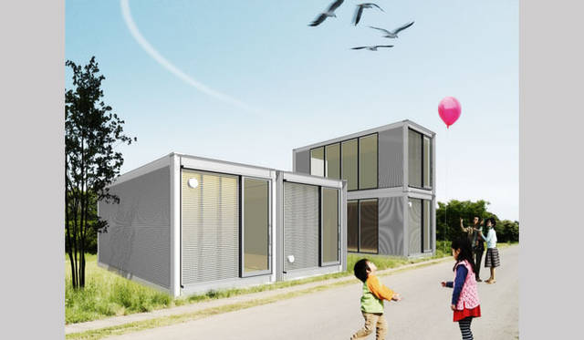 <strong>特集｜OPENERS的ニッポンの若手建築家 PARTII　吉村靖孝</strong>　『エクスコンテナ・プロジェクト』（2011年）資料提供：吉村靖孝建築設計事務所