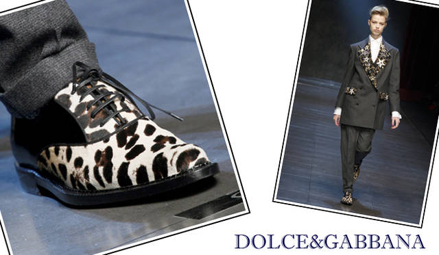 <strong>特集｜2011-12年秋冬トレンドシューズはこれ！　Chapter 01：Men’s Like<br /><br />DOLCE&GABBANA｜ドルチェ＆ガッバーナ</strong>　シューズ　7万350円　（ドルチェ＆ガッバーナ／ドルチェ＆ガッバーナ ジャパン　Tel. 03-6419-2220）