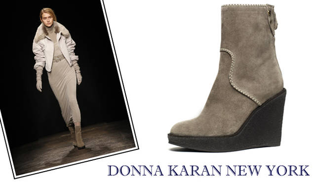 <strong>特集｜2011-12年秋冬トレンドシューズはこれ！　Chapter 01：Men’s Like<br /><br />DONNA KARAN NEW YORK｜ダナ キャラン ニューヨーク</strong>　ブーツ　10万9200円　（ダナ キャラン ニューヨーク／ダナ キャラン ジャパン　Tel. 03-5476-5340）