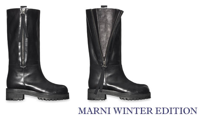 <strong>特集｜2011-12年秋冬トレンドシューズはこれ！　Chapter 01：Men’s Like<br /><br />MARNI WINTER EDITION｜マルニ　ウィンターエディション</strong>　ブーツ　10万6050円　（マルニ　ウィンターエディション／マルニジャパン　Tel. 03-6416-1024）