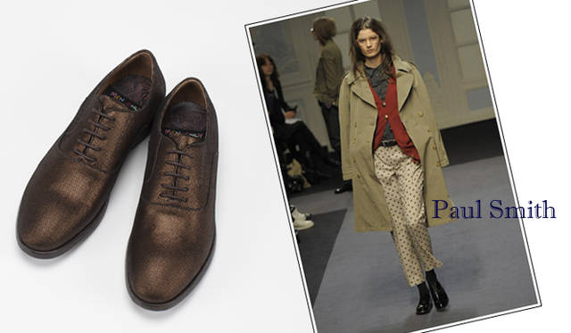 <strong>特集｜2011-12年秋冬トレンドシューズはこれ！　Chapter 01：Men’s Like<br /><br />Paul Smith｜ポール・スミス</strong>　シューズ　5万5650円　（ポール・スミス／ポール・スミス ジャパン　Tel. 03-3486-1500）