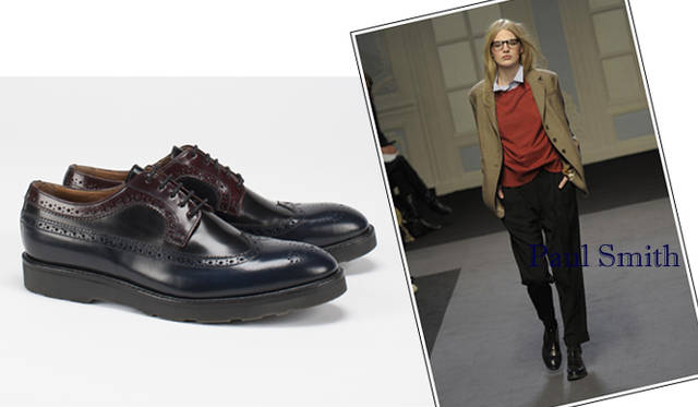 <strong>特集｜2011-12年秋冬トレンドシューズはこれ！　Chapter 01：Men’s Like<br /><br />Paul Smith｜ポール・スミス</strong>　シューズ　4万6200円　（ポール・スミス／ポール・スミス ジャパン　Tel. 03-3486-1500）
