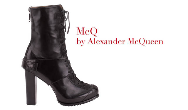 <strong>特集｜2011-12年秋冬トレンドシューズはこれ！　Chapter 02：Lace Up<br /><br />McQ by Alexander McQueen｜マックキュー バイ アレキサンダー・マックイーン</strong>　レースアップシューズ　6万7200円　（マックキュー バイ アレキサンダー・マックイーン／M inc　Tel. 03-3498-6633）