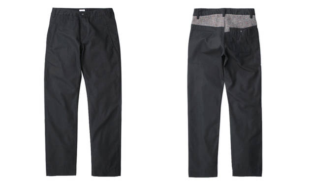 <strong>The garbstore | ザ ガーブストア</strong><br />FRENCH WOOL BACK WORK CHINO　 1万8690円<br />ウール地で切り替えたバックヨークが特徴的なフレンチミリタリーのワークチノパンツは、12オンスの日本製のスラブチノクロスを使用。ビンテージスタイルのメタルボタンがポイント！