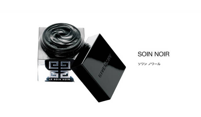 <strong>GIVENCHY</strong> - "Soin Noir," launched in 2008, was the world's first black cosmetic, born from the lab team persuading marketing. It is a cream formulated with active ingredients in black.