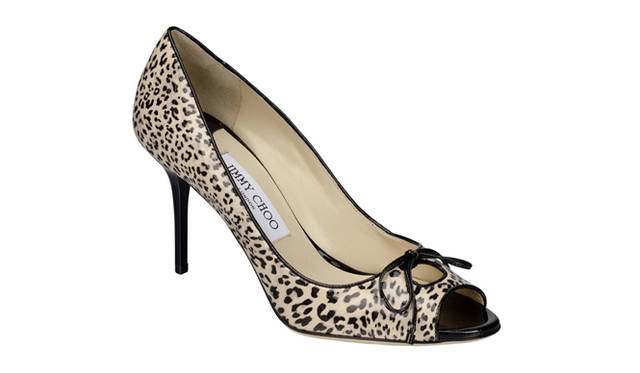 <strong>JIMMY CHOO｜ジミー チュウ</strong>　 「OONA」レオパードプリントパテント　7万1400円