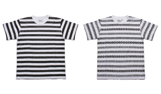 <strong>White Mountaineering｜ホワイトマウンテニアリング　伊勢丹新宿店メンズ館2Fに新店舗オープン！</strong><br />限定Tシャツ　1万3650円<br />過去のコレクションで登場したジャカードを解体し、ボーダー柄へ再構築。カラーはグレー×ホワイト、ブラック×ホワイトを展開。