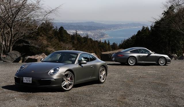<strong>Porsche 911 | New vs. Old 911 Test Drive</strong> New (991) in front, 997 behind