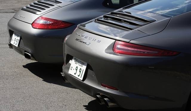 <strong>Porsche 911 | New vs. Old 911 Test Drive</strong> New (991) in front, 997 behind