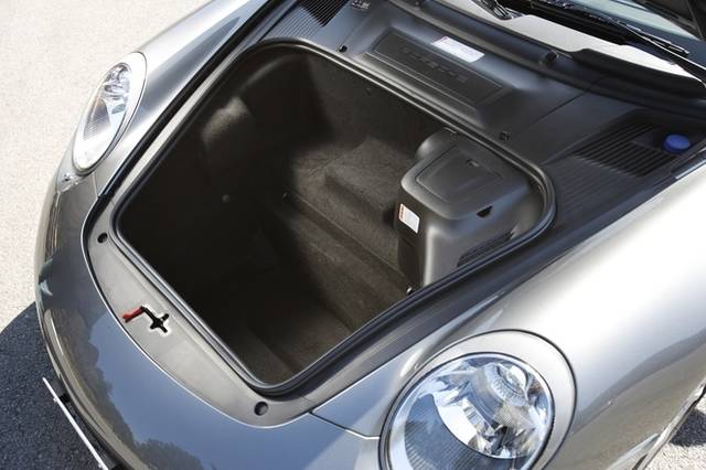 <strong>Porsche 911 | New vs. Old 911 Test Drive</strong> Luggage compartment of the 997 911 Carrera