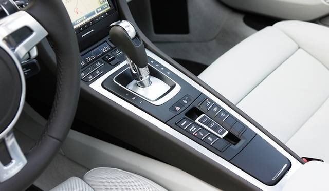 <strong>Porsche 911 | New vs. Old 911 Test Drive</strong> Center console of the new (991) 911 Carrera S