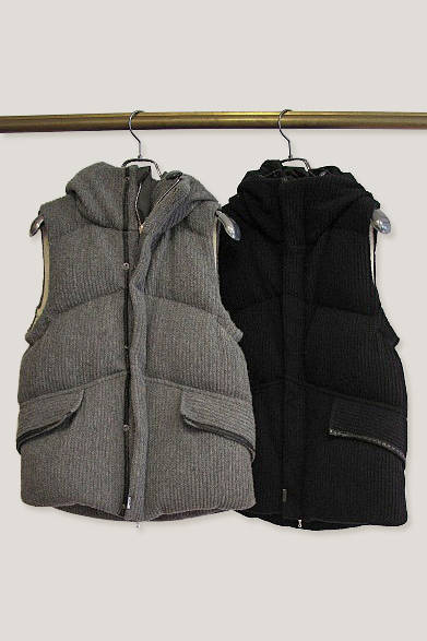 <strong>TEATRO 88｜テアトロ</strong>　2012-13秋冬コレクション　ダウンベスト各6万8250円