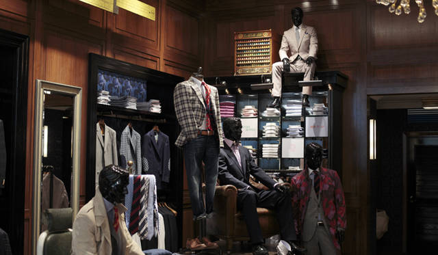 <strong>TOMMY HILFIGER</strong> Mr. Hilfiger's favorite space: the semi-custom corner