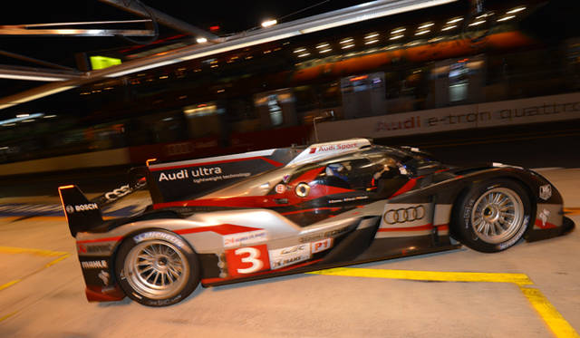 <strong>Audi R18 ultra｜アウディ R18 ウルトラ</strong>　2度のアクシデントから復活し5位で完走したゼッケン3番「Audi R18 ultra」