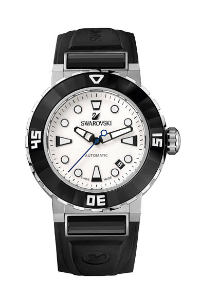 While Swarovski might evoke a distinctly feminine image, the brand has introduced chic watches designed for daily wear by men. First up is the "Octea Abyssal." This accessory watch, perfect for leisure, boasts the highest quality, featuring a Swiss automatic mechanical movement. Available in orange and black.<br "/><br "/><strong>Octea Abyssal</strong><br />¥208,950<br />Automatic, 44mm diameter, Stainless steel x black PVD x crystal<br "/><br "/>Swarovski Japan (Customer Relations)<br />Tel. 0120-10-8700<br />www.swarovski.co.jp