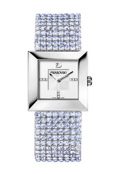 A new color for the best-selling "Elis Lady" model. The crystal mesh strap in a lavender hue, inspired by Swarovski jewelry and accessories, is a key feature.<br /><br /><strong>Elis Lady</strong><br />¥94,500<br />Quartz, 30x30mm, Stainless steel x crystal<br /><br />Swarovski Japan (Customer Relations)<br />Tel. 0120-10-8700<br />www.swarovski.co.jp